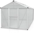Vitavia Gew&auml;chshaus Zeus 15700 inkl. 3 Dachfenstern - 15,7 m&sup2; -Alu-blank