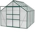 Vitavia Gew&auml;chshaus Mars 8300 inkl. 2 Dachfenstern - 8,3 m&sup2; -dunkelgr&uuml;n-6 mm