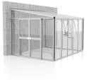 Vitavia Gew&auml;chshaus Helena 8600 inkl. 2 Seitenfenstern - 8,6 m&sup2; -Alu-blank eloxiert