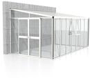 Vitavia Gew&auml;chshaus Helena 11900 inkl. 2 Seitenfenstern - 11,8 m&sup2; -wei&szlig;