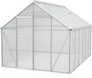 Vitavia Gew&auml;chshaus Merkur 9900 inkl. 2 Dachfenstern - 9,9 m&sup2; -Alu-blank eloxiert-4