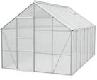 Vitavia Gew&auml;chshaus Merkur 11500 inkl. 2 Dachfenstern - 11,5 m&sup2; -Alu-blank