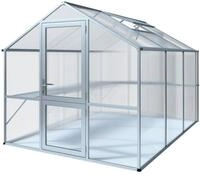 KGT Gew&auml;chshaus Rose Typ III-pressblank-2,33 x 3,23 m inkl. gratis Hochbeet (UVP 299