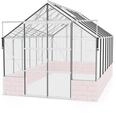 Vitavia Gew&auml;chshaus Cassandra 11500 inkl. 4 Dachfenstern - 11,5 m&sup2; -Alu-blank
