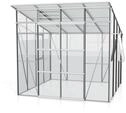 Vitavia Gew&auml;chshaus Freya 7600 inkl. 2 Seitenfenster - 7,6 m&sup2; -Alu-blank eloxiert-3