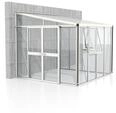 Vitavia Gew&auml;chshaus Helena 7000 inkl. 2 Seitenfenstern - 6,9 m&sup2; -wei&szlig;