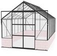 Vitavia Gew&auml;chshaus Cassandra 11500 inkl. 4 Dachfenstern - 11,5 m&sup2; -schwarz