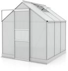 Vitavia Gew&auml;chshaus Apollo 3800 inkl. 1 Dachfenster - 3,8 m&sup2; -Alu-blank eloxiert-4