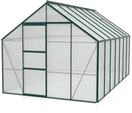 Vitavia Gew&auml;chshaus Merkur 11500 inkl. 2 Dachfenstern - 11,5 m&sup2; -dunkelgr&uuml;n-4 mm