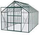 Vitavia Gew&auml;chshaus Uranus 11500 inkl. 4 Dachfenstern - 11,5 m&sup2; -dunkelgr&uuml;n-3 mm