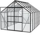 Vitavia Gew&auml;chshaus Mars 9900 inkl. 2 Dachfenstern - 9,9 m&sup2; -schwarz-3 mm