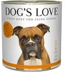 Dog's Love Classic 800g Dose Hundenassfutter Sparpaket 12 x 800 Gramm Pute mit Apfel,