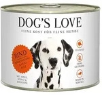 Dog's Love Classic 200g Dose Hundenassfutter 6 x 200 Gramm Rind mit Apfel, Spinat &