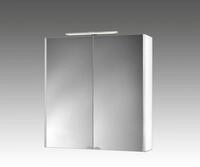 Spiegelschrank Dekor ALU-LED alu -wei&szlig; 65,5cm