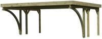 Karibu Carport Doppelcarport Classic Doppel 1 PVC Dach 2 Rundb&ouml;gen (Holzcarport)