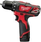 Milwaukee M12BDD-202C AKKU-SCHRAUBER IN2 4933441915