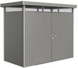 Biohort Ger&auml;tehaus HighLine mit Doppelt&uuml;r-275 x 155 cm (Gr. H 1)-quarzgrau-metallic