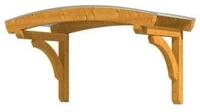 Skan Holz Design-Vordach Rostock-Typ 1-eiche hell