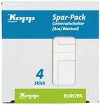 Kopp Universalschalter EUROPA arktis-wei&szlig; Profi-Pack