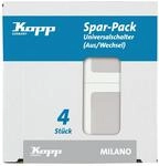 Kopp Universalschalter MILANO wei&szlig; Profi-Pack