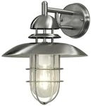 Konstsmide Wandleuchte Sorrento, Edelstahl, klares Glas (7319-000)