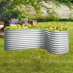 Vitavia Hochbeet ERWEITERUNG CURVE-Aluminium-Blank