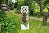 KHW Pflanzkasten klein mit Spalier 43 cm, wei&szlig;