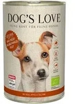 Dog's Love Bio 400g Dose Hundenassfutter Sparpaket 12 x 400 Gramm Rind mit Reis,