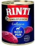 RINTI Singlefleisch Exclusive 800g Dose Hundenassfutter 6 x 800 Gramm Ross Pur