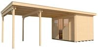 Weka Schiebet&uuml;rhaus 225 mit 445 cm Anbau - 21 mm-Schiebet&uuml;rhaus 225 mit 445 cm