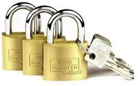 Burg W&auml;chter Zylinder-Vorhangschl&ouml;sser Trio 222 40 SB