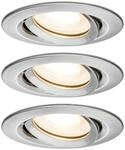 Paulmann Einbauleuchte Premium Set Nova LED GU10 7W eisen/metall (3 St.)