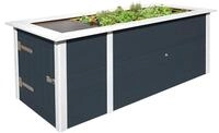 Weka Profi-Hochbeet 669 mit Stauraum und Ablage- anthrazit