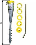 Alberts&reg; Einschraub-Bodenh&uuml;lse f&uuml;r Rohre 25-65 mm ⌀, feuerverzinkt, Gesamtl&auml;nge