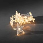 Konstsmide Weihnachtsbeleuchtung LED Dekolichterkette klare Sterne