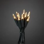 Konstsmide Weihnachtsbeleuchtung LED Mini-Lichterkette 50 warmwei&szlig;e Dioden