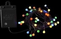 Konstsmide Weihnachtsbeleuchtung LED Globelichterkette 40 bunte runde Dioden