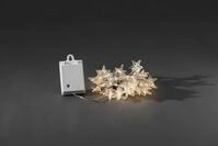 Konstsmide Weihnachtsbeleuchtung LED Dekokette Acryl Sterne+Lichtsensor
