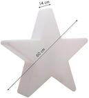 8 seasons design LED-Dekoleuchte Shining Star &Oslash; 60 cm (RGB)