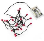 Konstsmide Weihnachtsbeleuchtung LED Globelichterkette Dioden rot 6h Timer