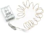 Konstsmide Weihnachtsbeleuchtung Micro LED Lichterkette 20 warmwei&szlig;e Dioden...