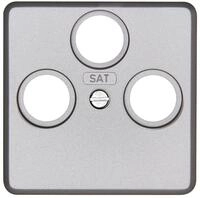 Kopp Antennenabdeckung TV/RF/SAT MILANO stahlfarben