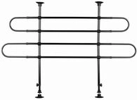 TRIXIE Auto-Gitter, gewinkelt, Breite: 85&ndash;140 cm H&ouml;he: 75&ndash;110 cm, schwarz