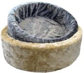 NOBBY Pl&uuml;schbett Plueschbett grau 60 cm