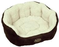 Nobby Bett TAIKA 86 x 70 x 24cm braun/wollwei&szlig;