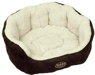 NOBBY Komfortbett TAIKA Komfortbett TAIKA braun / wollweiss 65 x 57 x 22 cm