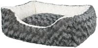 TRIXIE Kuschelbett Kaline 80 x 65 Centimeter grau/creme Katzenliegeplatz