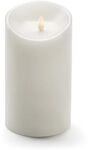 Konstsmide Weihnachtsbeleuchtung LED Echtwachskerze wei&szlig; 3D Flamme &Oslash;10cm