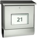 Burg W&auml;chter Briefkasten Malaga Silber 4400 Si