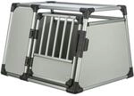 TRIXIE Transportbox Aluminium silber/hellgrau Transportbox Gr&ouml;&szlig;e L (93 x 81 x 64